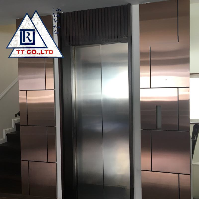 ốp inox thang máy