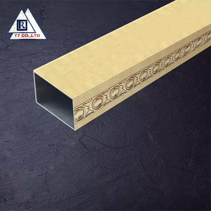 Ống hộp hoa văn inox / màu
