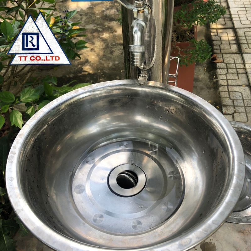 Cây nước inox đa năng 2 chậu rửa không đèn
