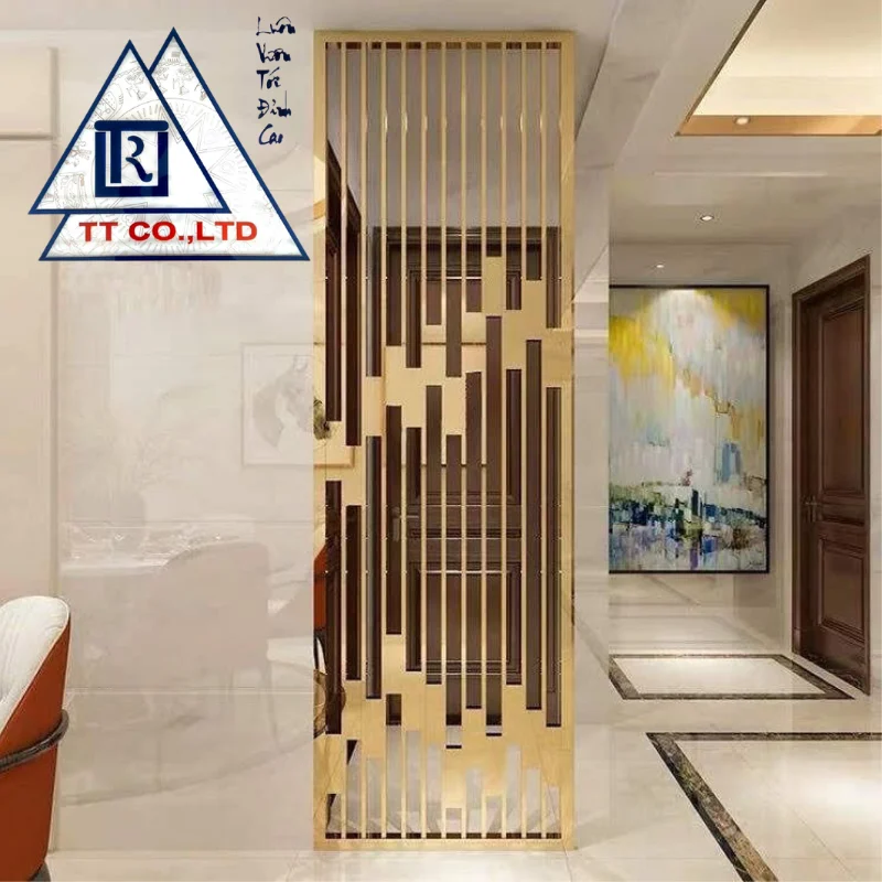Gia công tấm vách ngăn inox màu
