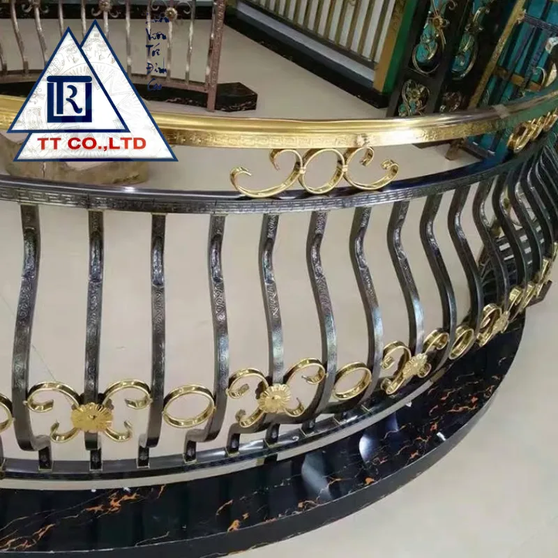 Gia công lan can inox màu