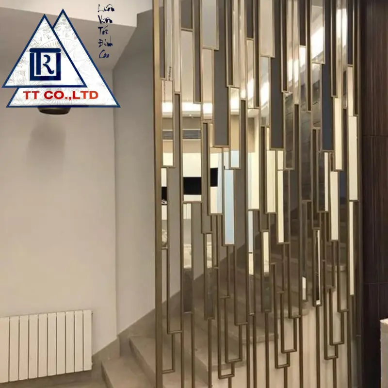 Gia công tấm vách ngăn inox màu
