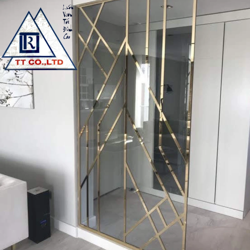 Gia công tấm vách ngăn inox màu
