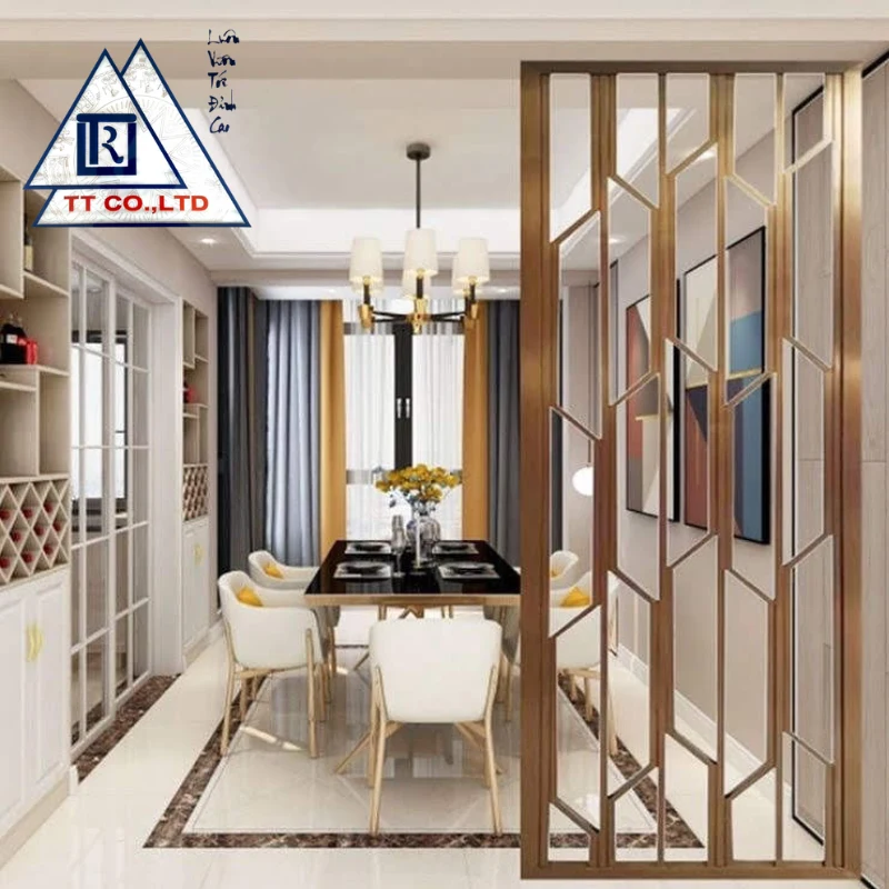 Gia công tấm vách ngăn inox màu