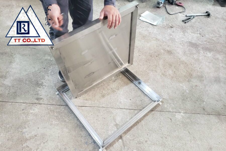 thiết kế nắp bể nước ngầm
