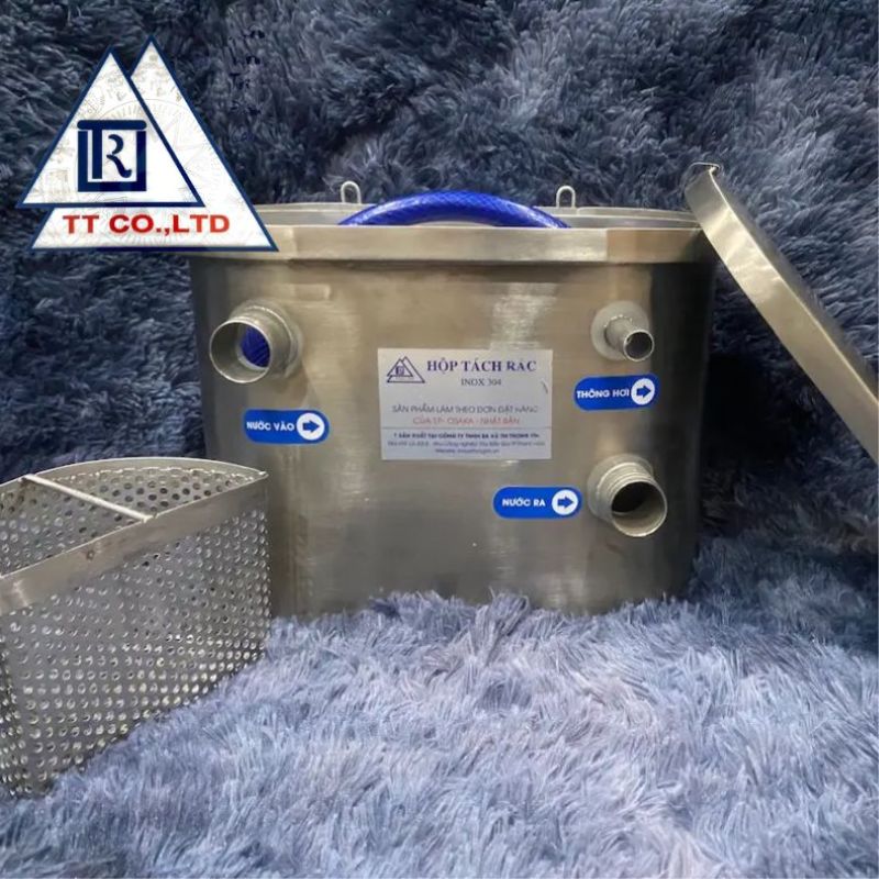 hộp tách rác/ mỡ inox