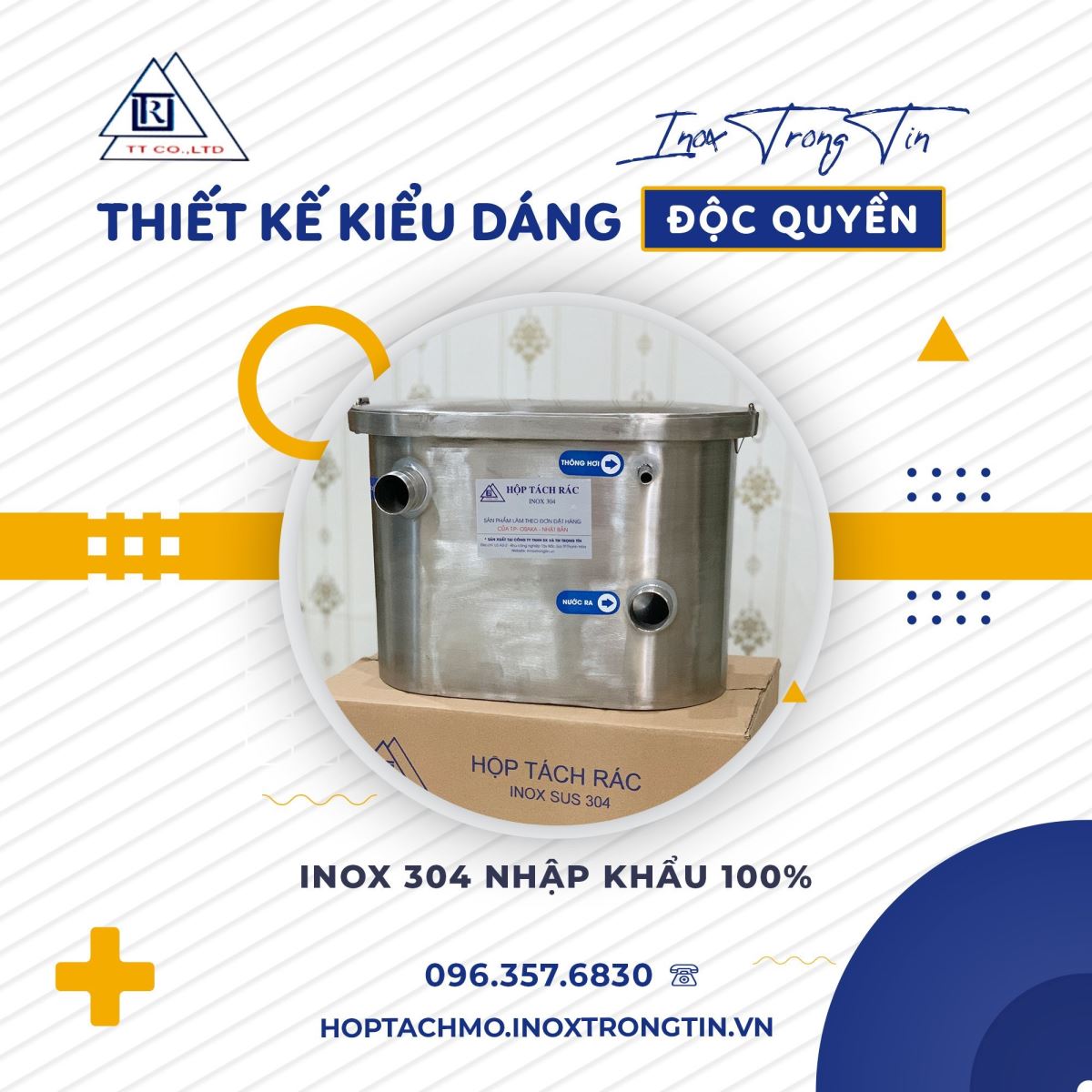 Cách Nhận Biết Bể Tách Dầu Mỡ 3 Ngăn Inox Chính Hãng