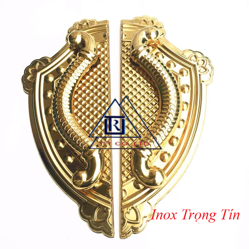 Tay kéo cửa cổng hình giáp đầu