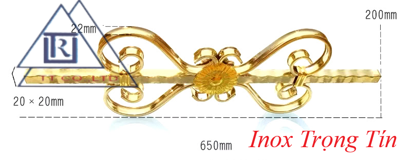Trụ inox 1 hoa