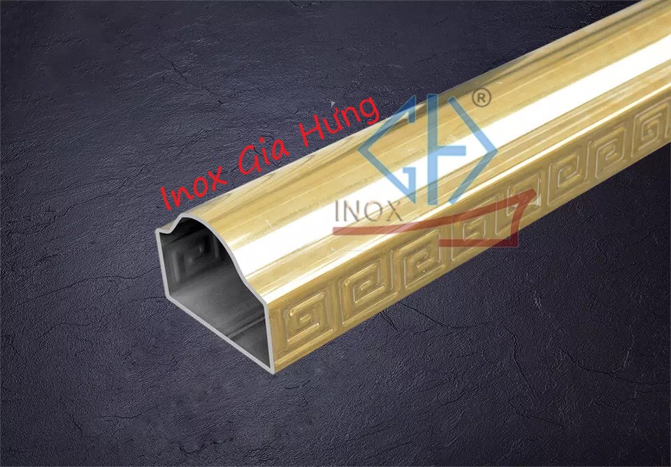 Ống hộp hoa văn inox / mầu