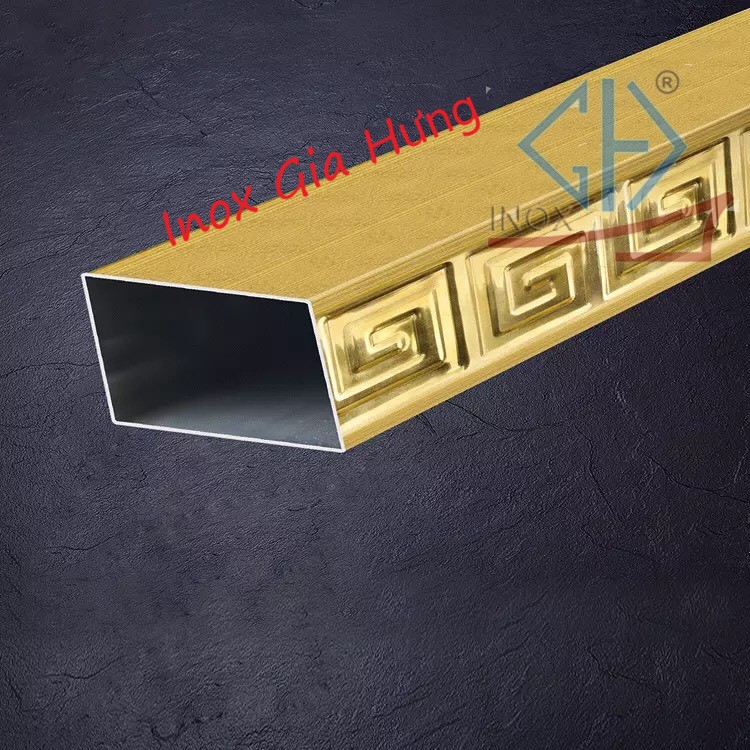 Ống hộp hoa văn inox / mầu