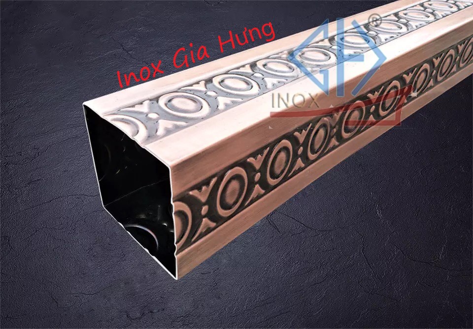 Ống hộp hoa văn inox / mầu