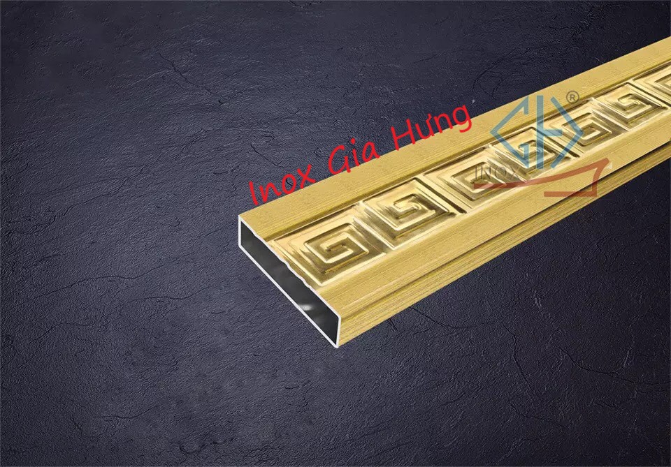 Ống hộp hoa văn inox / mầu