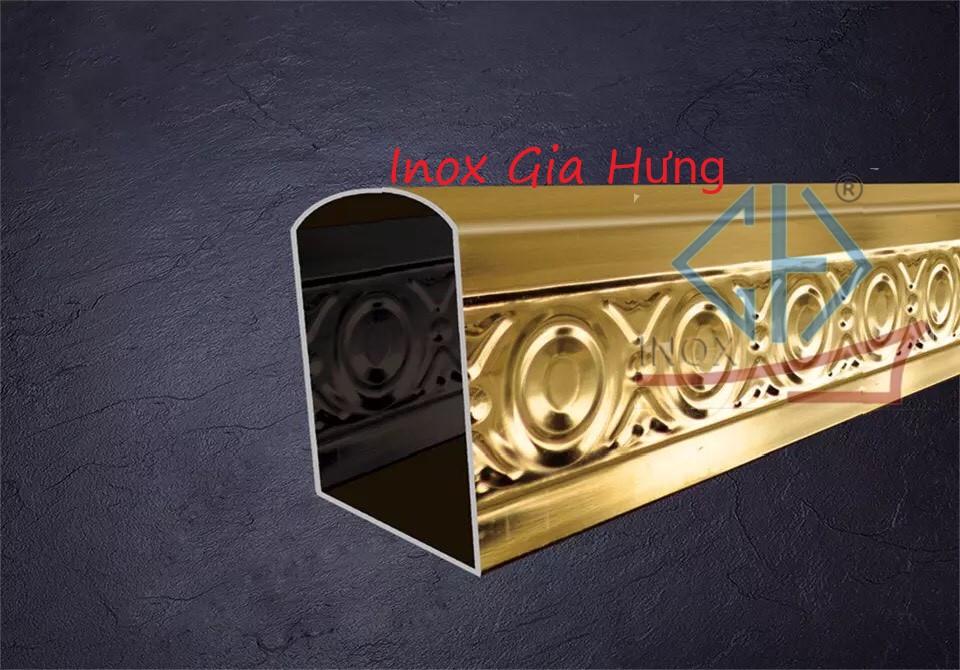 Ống hộp hoa văn inox / mầu