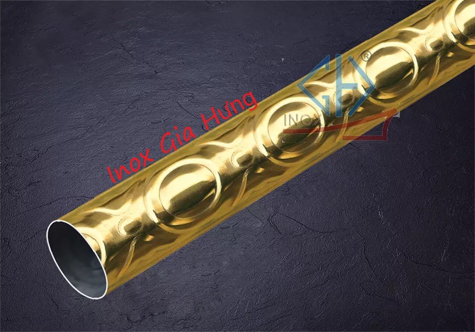 Ống hộp hoa văn inox / mầu